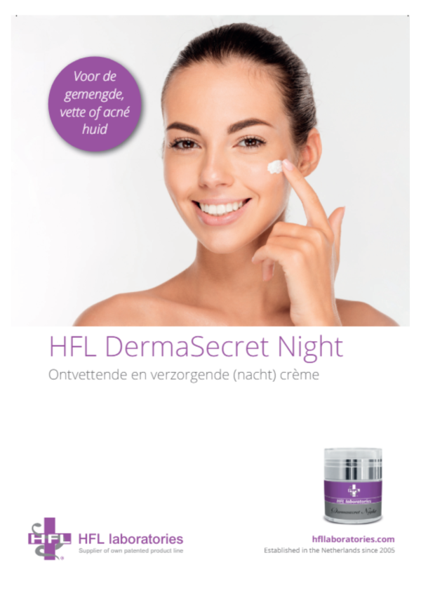 Flyer - Dermasecret Night - 50 stuks