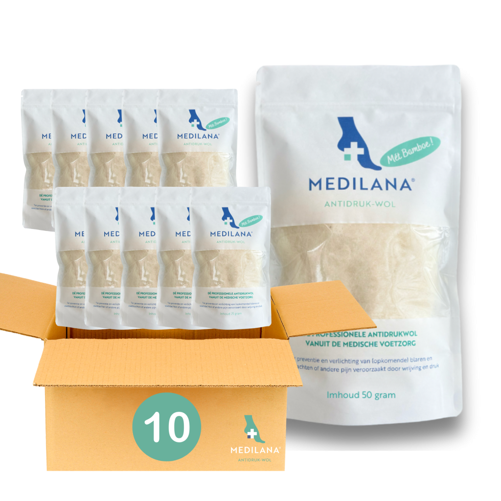 Medilana anti pressure wool box 10 x 50 grams hfl laboratories