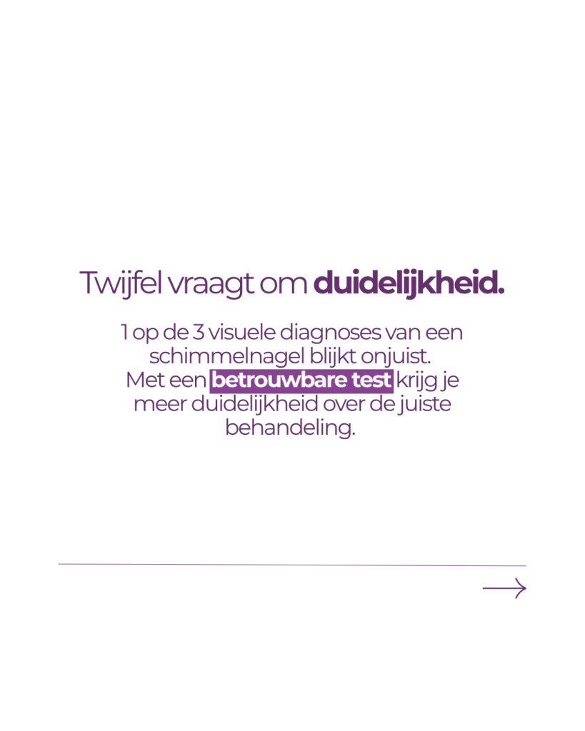 FunqiCheck-testlijnen met verschillende kleurintensiteit
